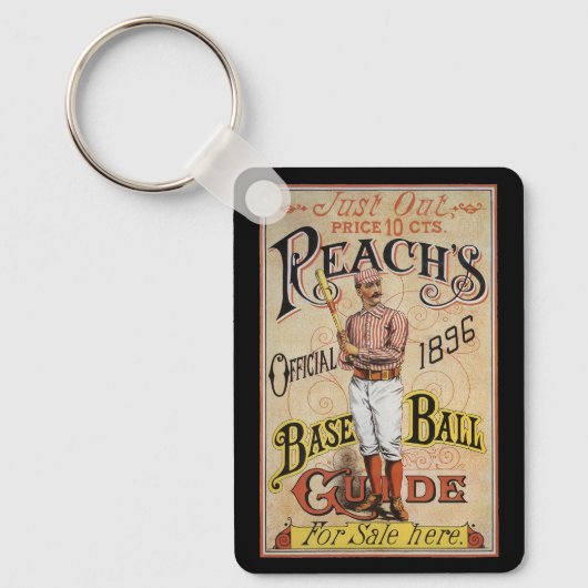 ヴィンテージスポーツ野球リーチのガイドカバーアート キーホルダー (正面)