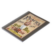 ヴィンテージスポーツ野球リーチのガイドカバーアート ノートブック (左側)