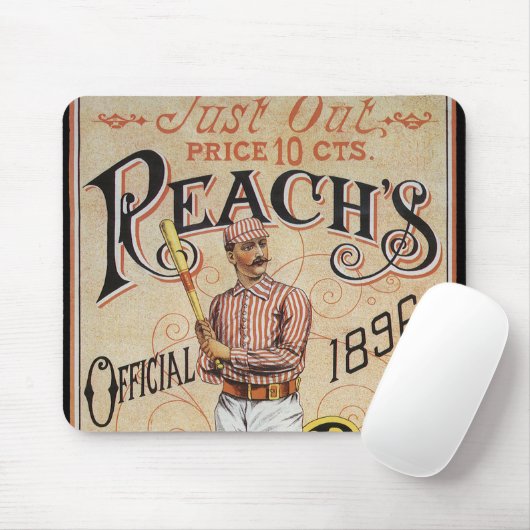 ヴィンテージスポーツ野球リーチのガイドカバーアート マウスパッド (マウス)