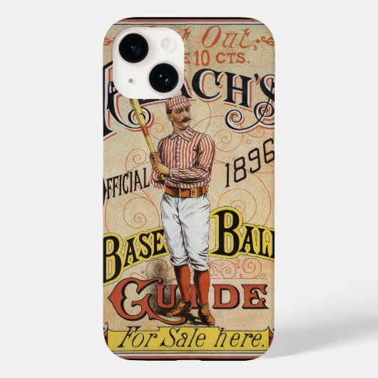 ヴィンテージスポーツ野球リーチのガイドカバーアート Case-Mate iPhoneケース (裏面)