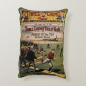 ヴィンテージスポーツ野球三歯雑誌カバー アクセントクッション (裏面(縦))