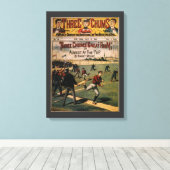 ヴィンテージスポーツ野球三歯雑誌カバー キャンバスプリント (インサイチュ (ウッドフロア))