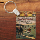 ヴィンテージスポーツ野球三歯雑誌カバー キーホルダー (正面)