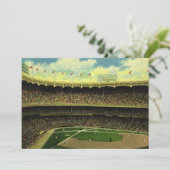 ヴィンテージスポーツ野球場と群衆 (スタンド正面)