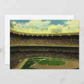 ヴィンテージスポーツ野球場と群衆 (正面/裏面)