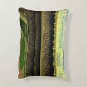 ヴィンテージスポーツ野球場と群衆 アクセントクッション (裏面(縦))