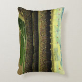 ヴィンテージスポーツ野球場と群衆 アクセントクッション (正面(垂直))