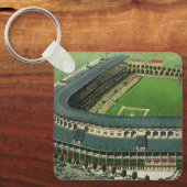 ヴィンテージスポーツ野球場エアリアルビュー キーホルダー (正面)