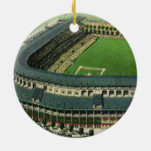 ヴィンテージスポーツ野球場エアリアルビュー セラミックオーナメント (裏面)