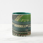 ヴィンテージスポーツ野球場エアリアルビュー マグカップ (中央)