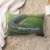 ヴィンテージスポーツ野球場エアリアルビュー ランバークッション (ブランケット)