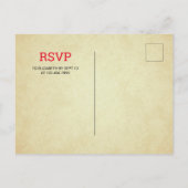 ヴィンテージスポーツ野球第1期パーティー インビテーションポストカード (裏面)