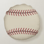 ヴィンテージスポーツ野球装飾用クッション ラウンドクッション (裏面)