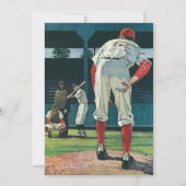 ヴィンテージスポーツ野球選手がマウンドで投手 (正面)