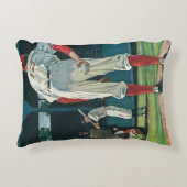 ヴィンテージスポーツ野球選手がマウンドで投手 アクセントクッション (正面)