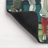 ヴィンテージスポーツ野球選手がマウンドで投手 マウスパッド (コーナー)