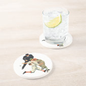 ヴィンテージスポーツ野球選手セーフアットホームプレート コースター (側面)