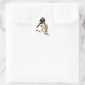 ヴィンテージスポーツ野球選手セーフアットホームプレート ラウンドシール (バッグ)