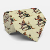 ヴィンテージスポーツ野球選手、ホームに滑り込む選手 ネクタイ (ロール)