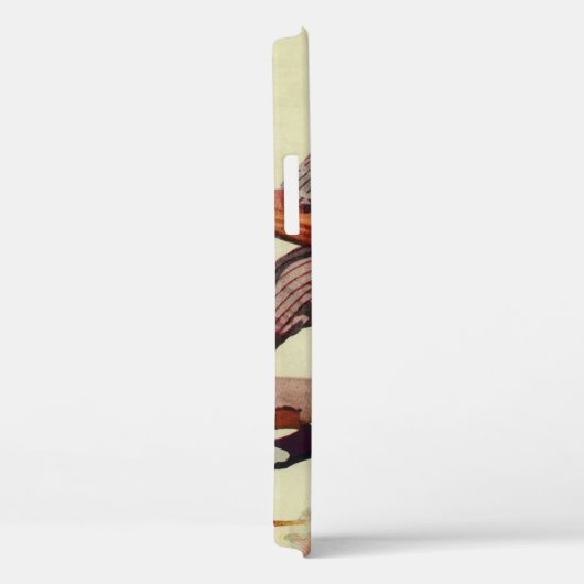 ヴィンテージスポーツ野球選手、ホームに滑り込む選手 Case-Mate iPhoneケース (裏面 / 右)