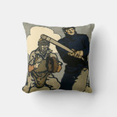 ヴィンテージスポーツ野球選手，様式芸術 クッション (正面)