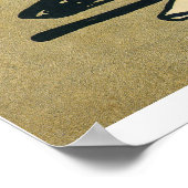 ヴィンテージスポーツ野球選手，様式芸術 ポスター (角)