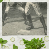 ヴィンテージスポーツ野球選手Thulstrup キッチンタオル (折り畳み)