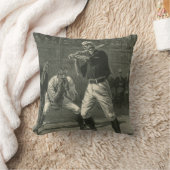 ヴィンテージスポーツ野球選手Thulstrup クッション (ブランケット)