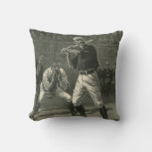 ヴィンテージスポーツ野球選手Thulstrup クッション (正面)