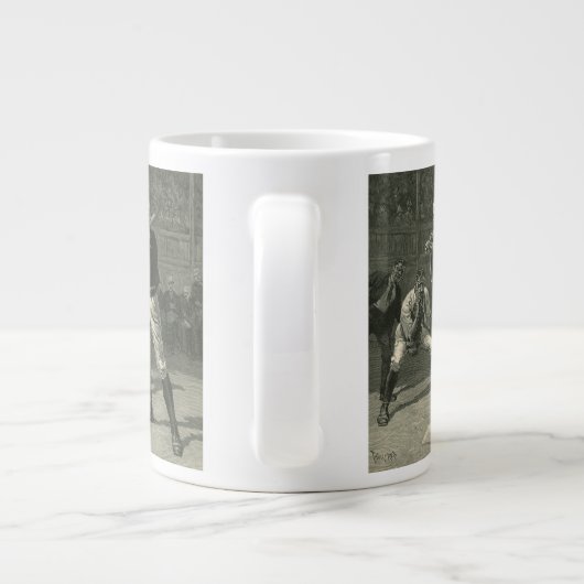 ヴィンテージスポーツ野球選手Thulstrup ジャンボコーヒーマグカップ (裏面)