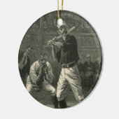 ヴィンテージスポーツ野球選手Thulstrup セラミックオーナメント (左)