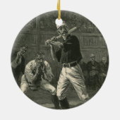 ヴィンテージスポーツ野球選手Thulstrup セラミックオーナメント (裏面)