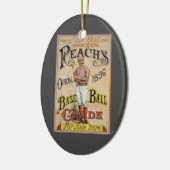 ヴィンテージスポーツ野球、リーチのガイドカバーアートC セラミックオーナメント (左)