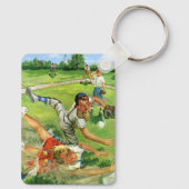 ヴィンテージスポーツ野球、子ども遊チーム キーホルダー (裏面)