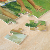 ヴィンテージスポーツ野球、子ども遊チーム ジグソーパズル (側面)