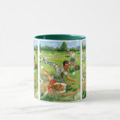 ヴィンテージスポーツ野球、子ども遊チーム マグカップ (中央)