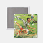 ヴィンテージスポーツ野球、子ども遊チーム マグネット (正面/裏面)