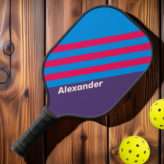 ヴィンテージスポーツ電動ストライプブドウの名前 ピックルボールラケット