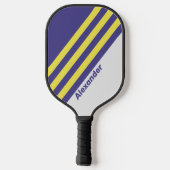 ヴィンテージスポーツ電気レモングレープストライプ名 ピックルボールラケット (裏面)