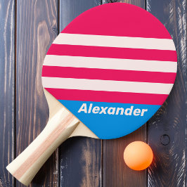 ヴィンテージスポーツ青のクラッシュストライプの名前 卓球ラケット