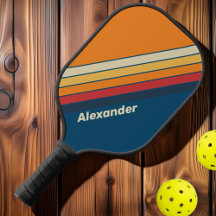 ヴィンテージスポーツ青ストライプの虹（名前）