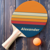 ヴィンテージスポーツ青ストライプの虹（名前）