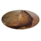 ヴィンテージスポーツ魚釣りラージムウスブラウンバスフィッシュ カッティングボード (角)