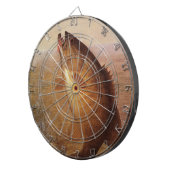 ヴィンテージスポーツ魚釣りラージムウスブラウンバスフィッシュ ダーツボード (正面右)