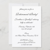 ヴィンテージスポーツ魚釣りラージモウスバスリタイア 招待状 (裏面)