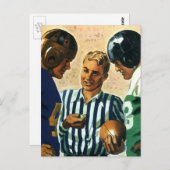 ヴィンテージスポーツ、サッカーレフリーコイントス ポストカード (正面/裏面)