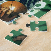 ヴィンテージスポーツ，サッカー審判コイントス ジグソーパズル (側面)