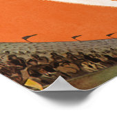 ヴィンテージスポーツ，サッカー選手がボールを蹴る ポスター (角)