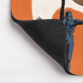 ヴィンテージスポーツ,サッカー選手がボールを蹴る マウスパッド (コーナー)