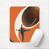 ヴィンテージスポーツ,サッカー選手がボールを蹴る マウスパッド (マウス)